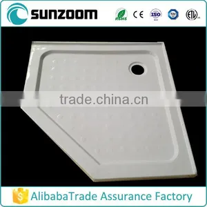 CUPC Acrylic Cheap Shower Tray,left and Right Center Drain Shower Base,tray thumbnail-1