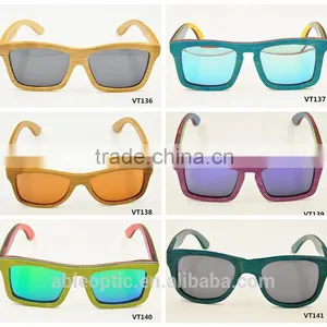 Multi Color Style 2016 Vintage UV400 Mirror Lens Design Bamboo Wooden Polarized Sunglasses Sun Shade Glasses Supplier's Choice thumbnail-1
