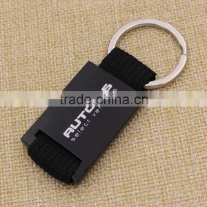 Easy Design Black Leather Keychain/zinc Allloy Keychain Leather With Woven Belt thumbnail-4