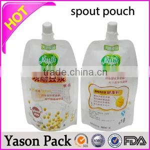 Yason Resuable Fruit Juice Spout Pouches Bear With 120deg Sterilization Process Stand up Pouch With Spout Pouch Bottom Gusseted thumbnail-1
