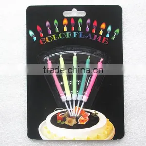 Unique Color Flame Fireworks Birthday Cake Candles thumbnail-6