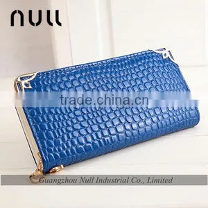 Good Brand Promotion Crocodile Embossed Leather Long Wallet Clutch Purse thumbnail-3