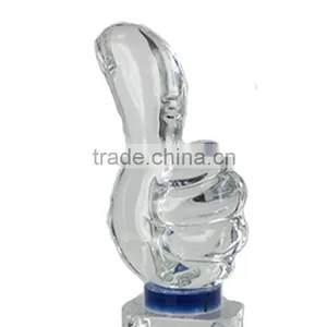 K9 Blue Crystal Direct Customized Thumb Shape Award With Base Crystal Hand Trophy thumbnail-5