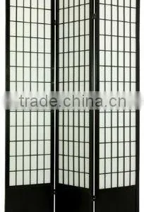 Authentic Quality Original Japanese Room Divider - 78" Window Pane Wood & Paper Shoji Floor Screen - 6 Colors - 4 Sizes thumbnail-1