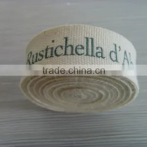 Natural Color Custom Printed Cotton Ribbon thumbnail-1