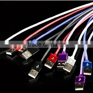Tangle Resistant Aluminum Mesh Braided Micro 5 Pin USB Charger Cable for Samsung thumbnail-2