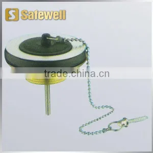Brass Waste for Sink With Rubber Plug thumbnail-1