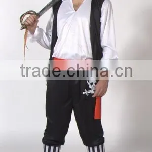 Fancy Men Sexy Cosplay Costume Jack Sparrow Costume Adult Pirate Costume thumbnail-5