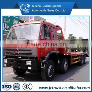 ChuFeng 8X4 Flat Plate Transport Truck/ Flatbed Container Transport Trailer thumbnail-3