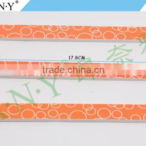 Nail Manicure Orange Emery Sand Paper Round Nail FIle 100/180 thumbnail-2