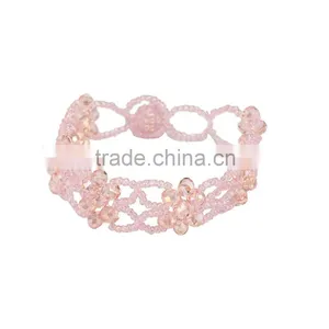 2016 Newest Handcraft Beaded Elastic Crystal Bracelet thumbnail-1