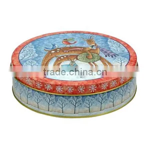 2016 Decoration Fancy Christmas Cookie Tin Can thumbnail-3