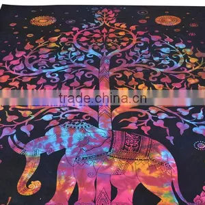 Colourful Printed Mandela Tapestry Wall Decor Throw Table Cover 100% Cotton Bedspread Indian Jaipur Manufacturer & Wholesaler thumbnail-2