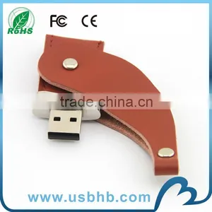 Hot Selling Leather Usb Flash Drives Memory for Christmas Gift thumbnail-1