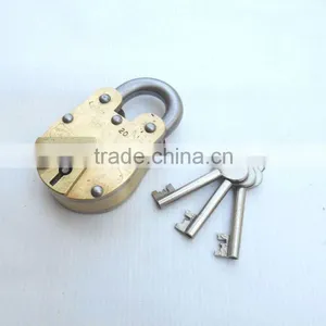 Alcatraz Prison Padlock Brass Made - Lock & Keys thumbnail-1