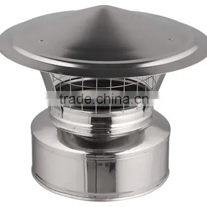 Chimney Cowl With Net CE and Stove Stainless Steel Spigot Lock Chimney Cap thumbnail-1