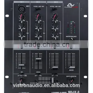 SDJX-3 High Quatity Low Price Mp3 Player dj Mixer With Headphone Monitor Split thumbnail-1