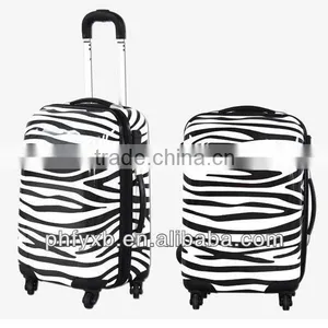 China 2015 Zebra-stripe Print Luggage Trolley Travel Bag,ABS+PC Hardcase Material Fashional Trolley Case thumbnail-2