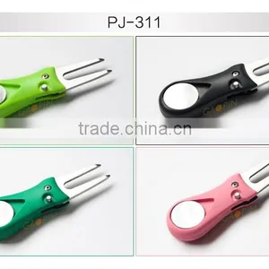 2016 New Style Metal Golf Ball Marker Hat Clip Divot Tool With Logo thumbnail-2