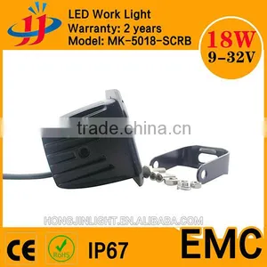 High Power 18W Square LED Work Light-5 Inch High Lumen Led Truck Work Lights thumbnail-2