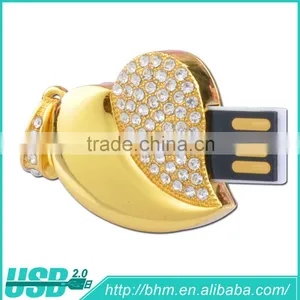 High-end Crystal Heart Shape Usb Stick Bulk Usb Flash Drives thumbnail-1