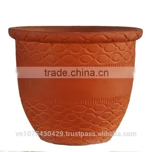 Round Ceramic Flower Pots Wholesale thumbnail-1