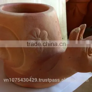 Wholesale Slug Shape Flower Pots, Red Terracotta Flower Pots Garden Decor thumbnail-3