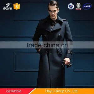Long Style Latest Wool Jacket Designs Factory Price Winter Cashmere Wool Coat Men Woolen Jacket thumbnail-2