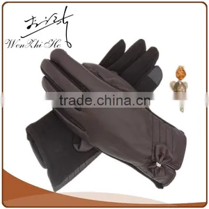 Smart Touch Screen PU Gloves With Bowknot thumbnail-2