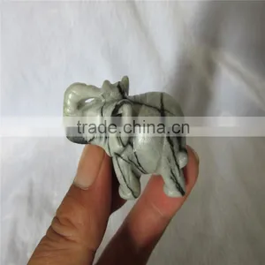 Feng Shui Home Decor Quartz Crystal Carving Elephant thumbnail-1