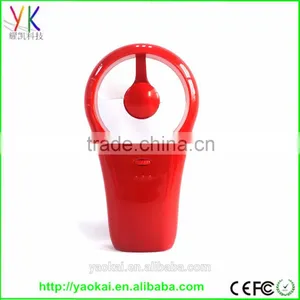 Give Away Gift USB Windmill Mini Fan Hand-held Mini Super Mute USB/Battery Operated Cooling Fan Pink thumbnail-3