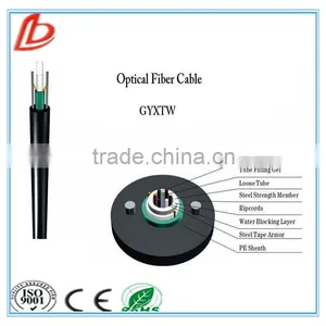 Unitube Light-armored GYXTW 4 Core Fiber Optic Cable, 4 Core Outdoor Fiber Optical Cable thumbnail-1