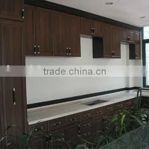 Burgundy Oak Kitchen Cabinet thumbnail-1