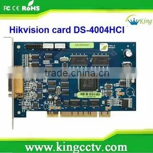 New 4 Channels H.264 Realtime 4CH Hikvision DVR Card ( DS-4004HCI ) thumbnail-1