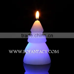 Christmas Tree Shape Paraffin Wax Christmas Shaped Led Candles,Wedding Decoration Led Candles thumbnail-1