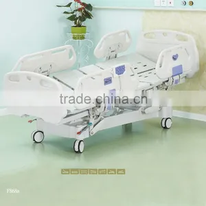 HOPEFULL ABS Plastic Manual Cranks Turnover Hospital Bed With 4 Functions thumbnail-1