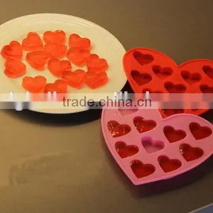 Cute Food Decoration Heart Silicone Ice Chocolate Candy Mold thumbnail-1