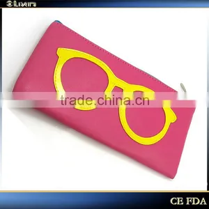 2015 Hot Selling Leather Zipper Glasses Pouch,eyeglasses Pouch thumbnail-3