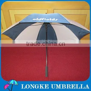 28"Customized White and Blue Golf Umbrella thumbnail-1