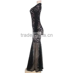 New Arrival Lace Mermaid Dress Evening Dress Long Sleeve Wholesale Evening Dress thumbnail-5