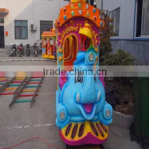 Animal Toys Design Amusement Park Equipment Mini Electric Elephant Train Ride for Kids thumbnail-2