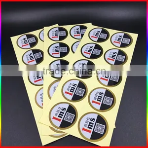 Custom Round Self Adhesive Sticker/ Gold Foil Stickers Adhesive Sticker Labels thumbnail-1
