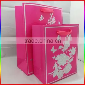 Paper Gift Bag for Clothes With Emboss Silver Printing thumbnail-1