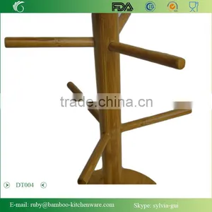 DT004/Eco-friendly Tree Shape Bamboo Jewelry Accessory Utensil Holder Stand Rack thumbnail-6