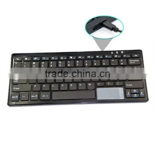 Factory Direct Supply!Bluetooth Cordless Keyboard With Touch Pad for Tablet Smart Phone Laptop PC W thumbnail-3