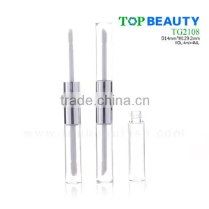 TG2108 4ml+4ml Double-end Cylinder Transparent Lip Gloss Tubes thumbnail-3