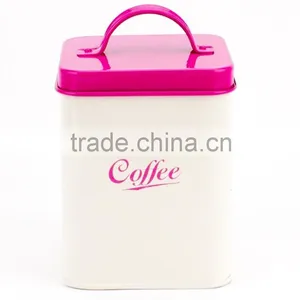 Cream Complete Set Metal Kitchen Canisters thumbnail-3