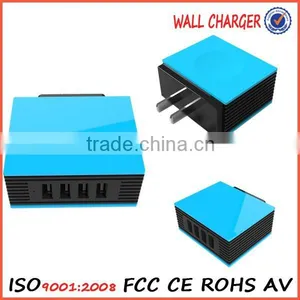 4-Port USB US Wall Charger Travel Power Adapter Portable Travel Charger for Apple IPhone thumbnail-4