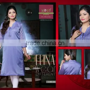 Designer Printed Kaya Kurtis thumbnail-6