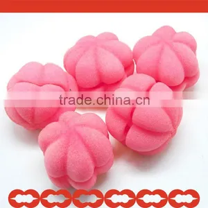 Pink Balls Soft Sponge Hair Care Curler Rollers thumbnail-1